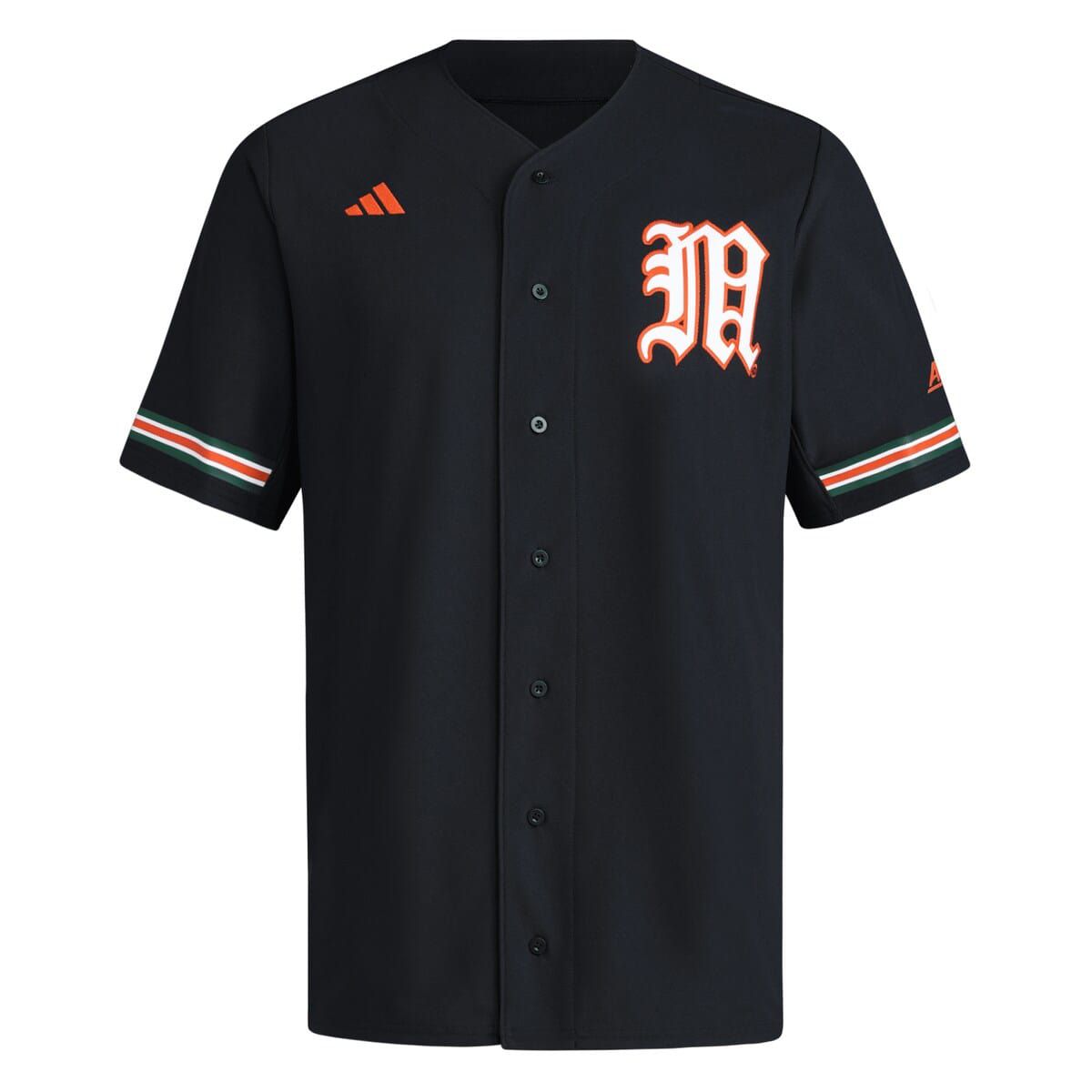 Miami (FL) Hurricanes NCAA Miami Hurricanes V-Neck Baseball Jersey