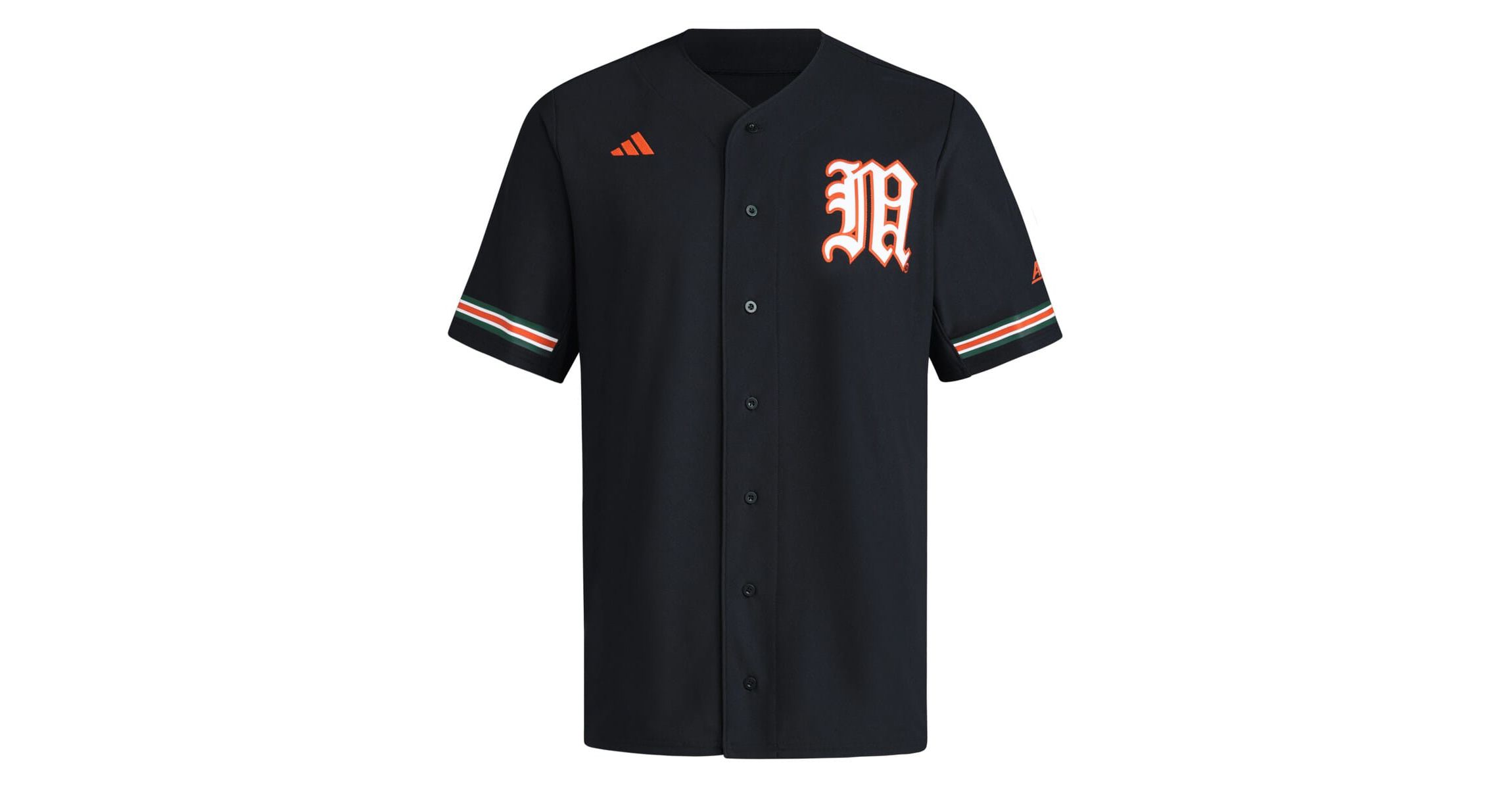 Miami (FL) Hurricanes NCAA Miami Hurricanes V-Neck Baseball Jersey