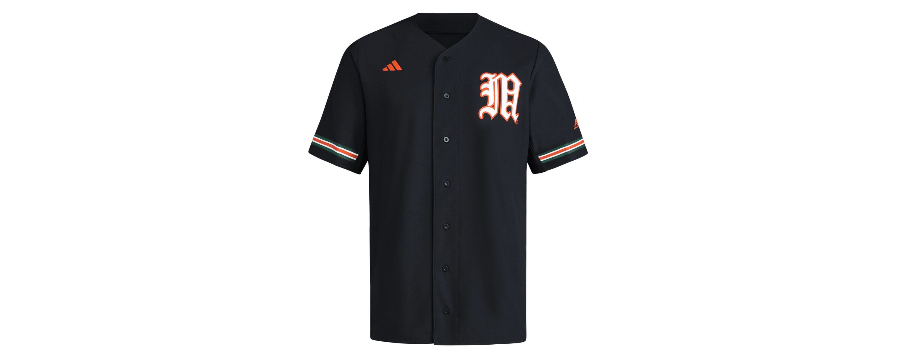 Miami (FL) Hurricanes NCAA Miami Hurricanes V-Neck Baseball Jersey