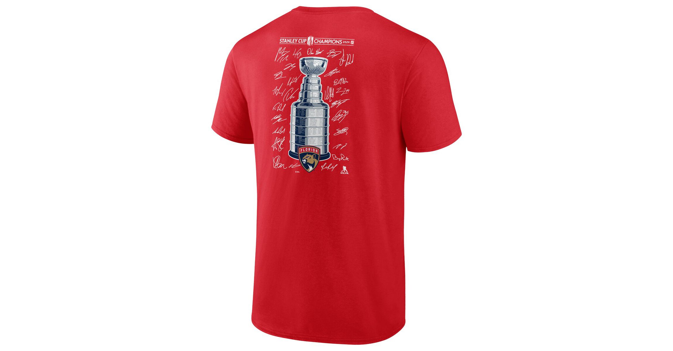 NHL Fanatics Florida Panthers 2024 Stanley Cup s Signature Roster T-Shirt