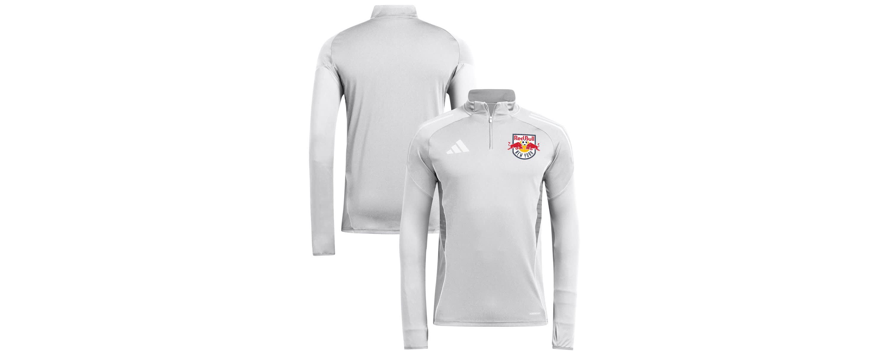 MLS New York Bulls 2025 AEROREADY Quarter-Zip Long Sleeve Training Top