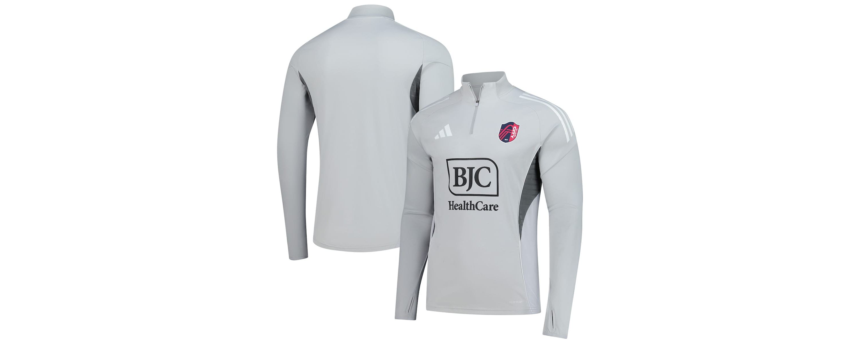 MLS St. Louis CITY SC 2025 AEROREADY Quarter-Zip Long Sleeve Training Top