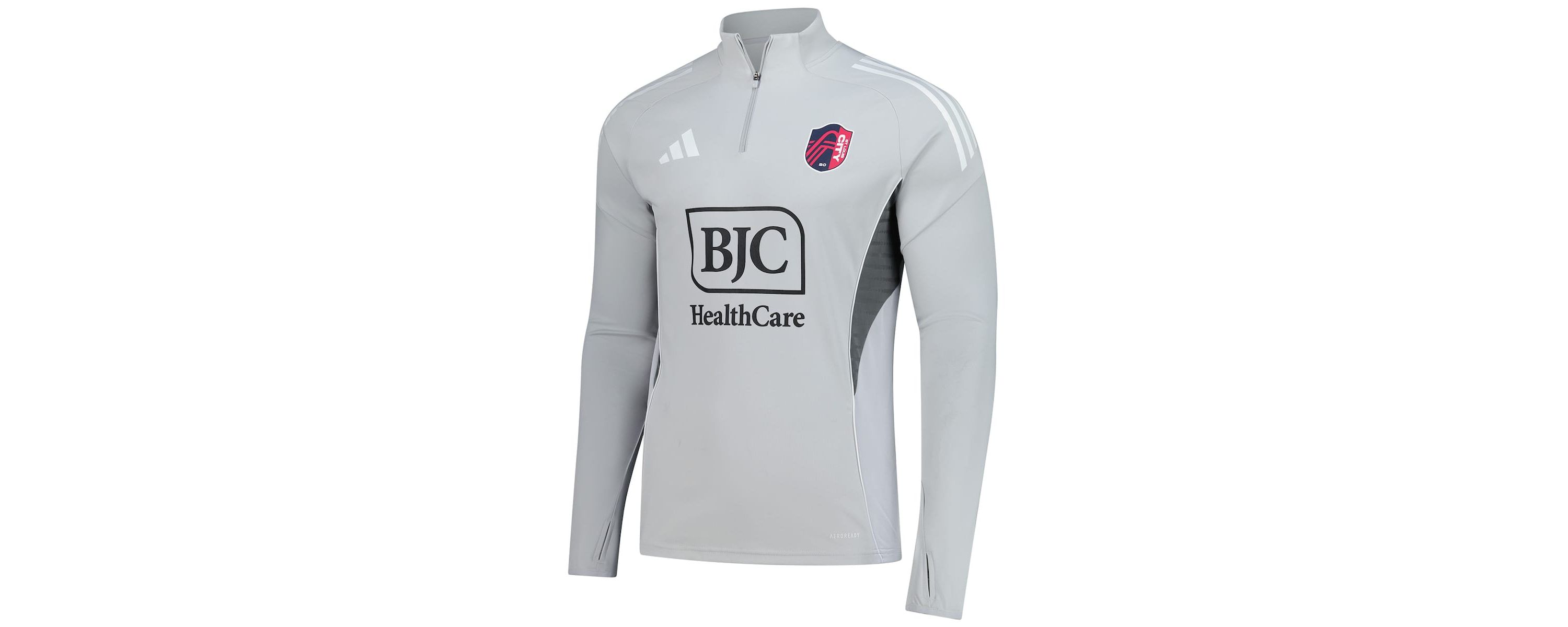 MLS St. Louis CITY SC 2025 AEROREADY Quarter-Zip Long Sleeve Training Top