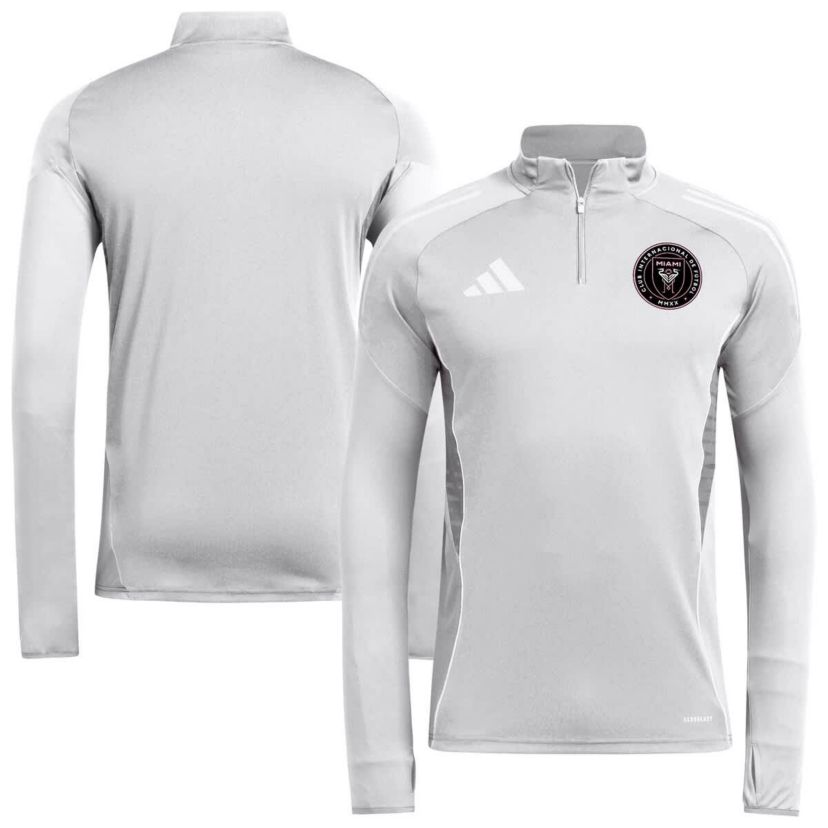 MLS Inter Miami CF 2025 AEROREADY Quarter-Zip Long Sleeve Training Top