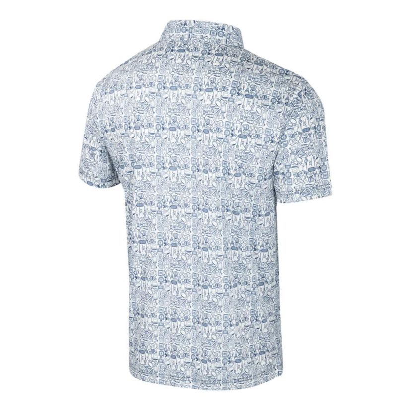 NCAA Michigan Wolverines Big & Tall Allover Polo