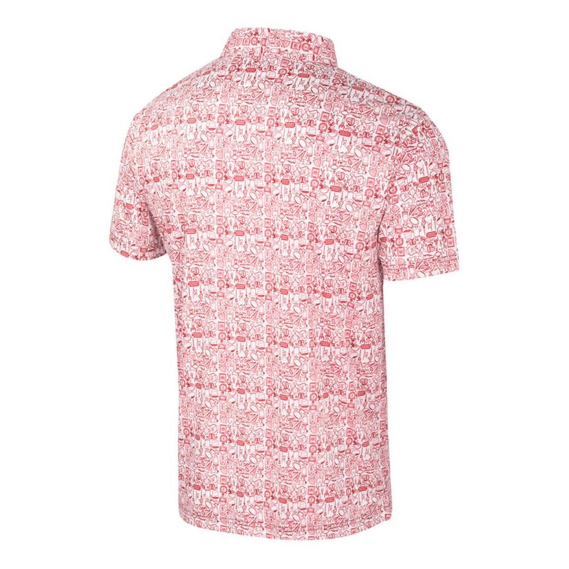 NCAA Ohio State Buckeyes Big & Tall Allover Polo