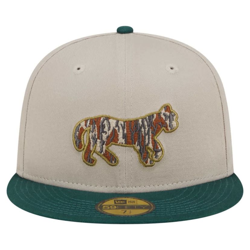 MLB Natural/Hunter Detroit Tigers Lifestyle Tree Bark Fill 59FIFTY Fitted Hat