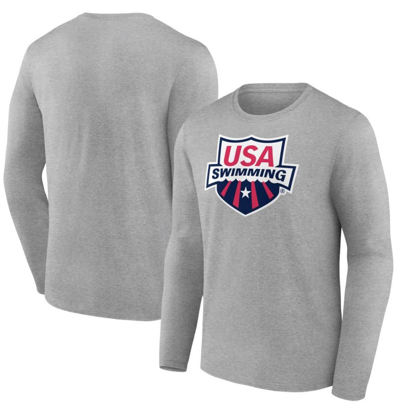 Olympics Fanatics USA Swimming Primary Logo Long Sleeve T-Shirt