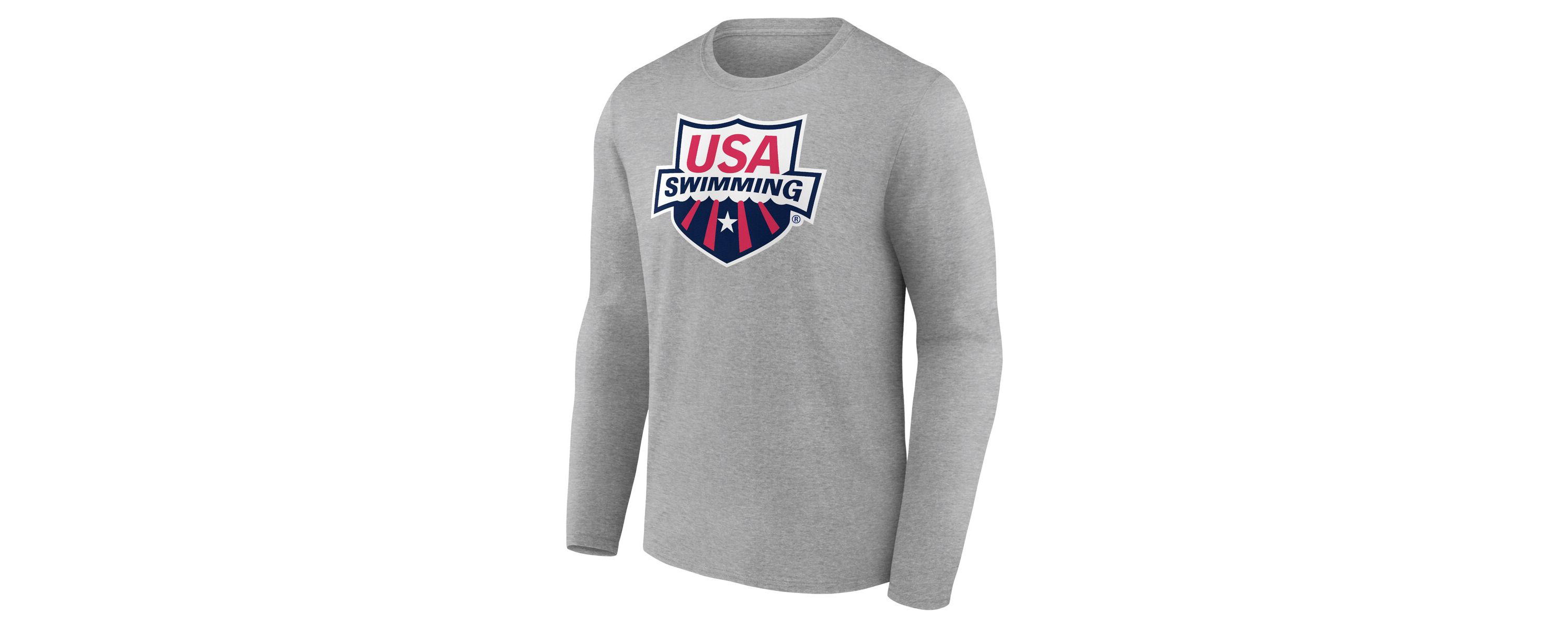 Olympics Fanatics USA Swimming Primary Logo Long Sleeve T-Shirt