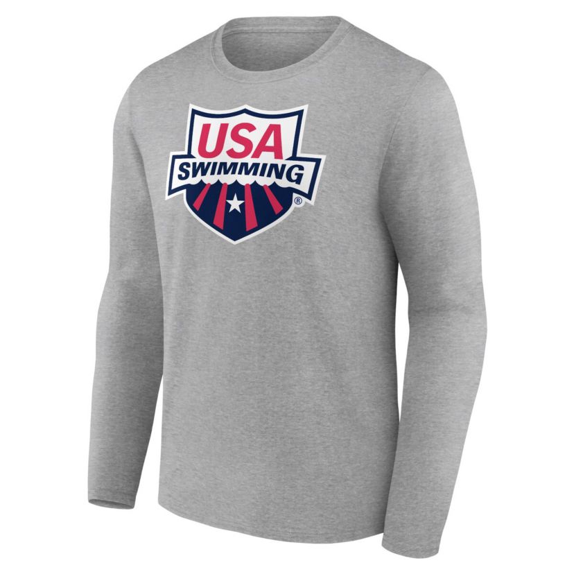 Olympics Fanatics USA Swimming Primary Logo Long Sleeve T-Shirt