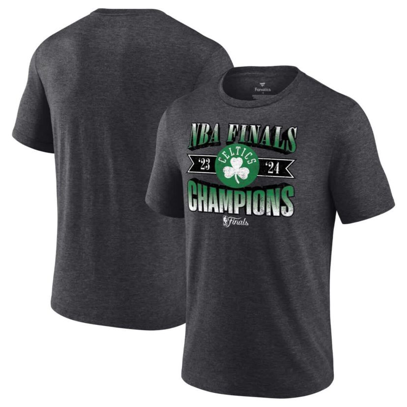 NBA Fanatics Boston Celtics 2024 NBA Finals s Full Court Pressure Retro Tri-Blend T-Shirt