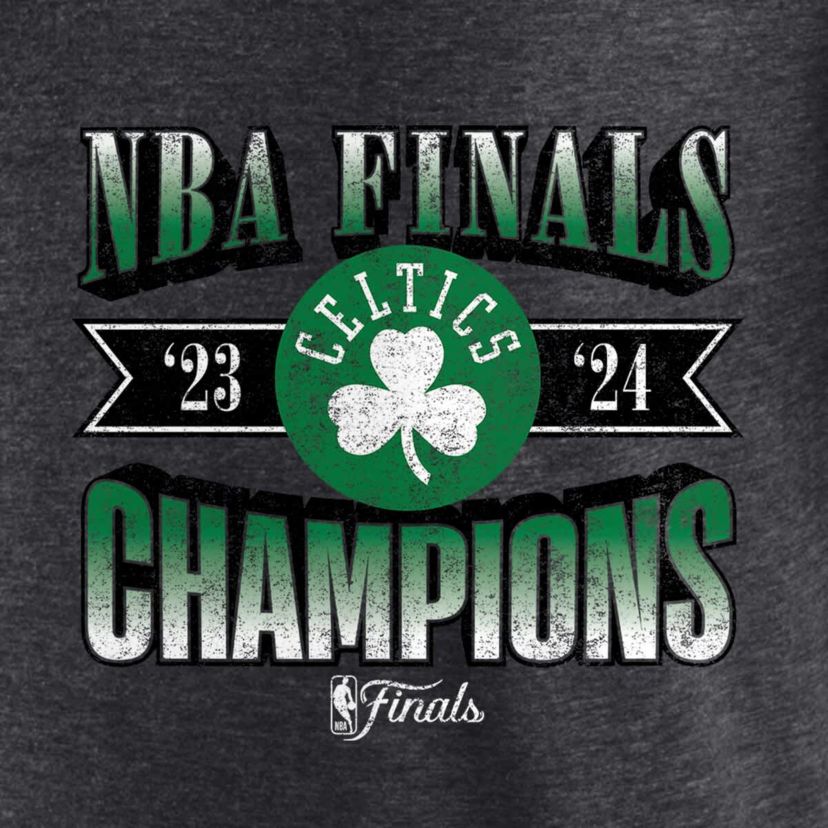 NBA Fanatics Boston Celtics 2024 NBA Finals s Full Court Pressure Retro Tri-Blend T-Shirt