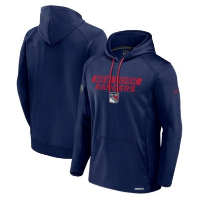Men's NHL Fanatics New York Rangers Big & Tall Authentic Pro Pullover Hoodie, Blue, 3XL Tall