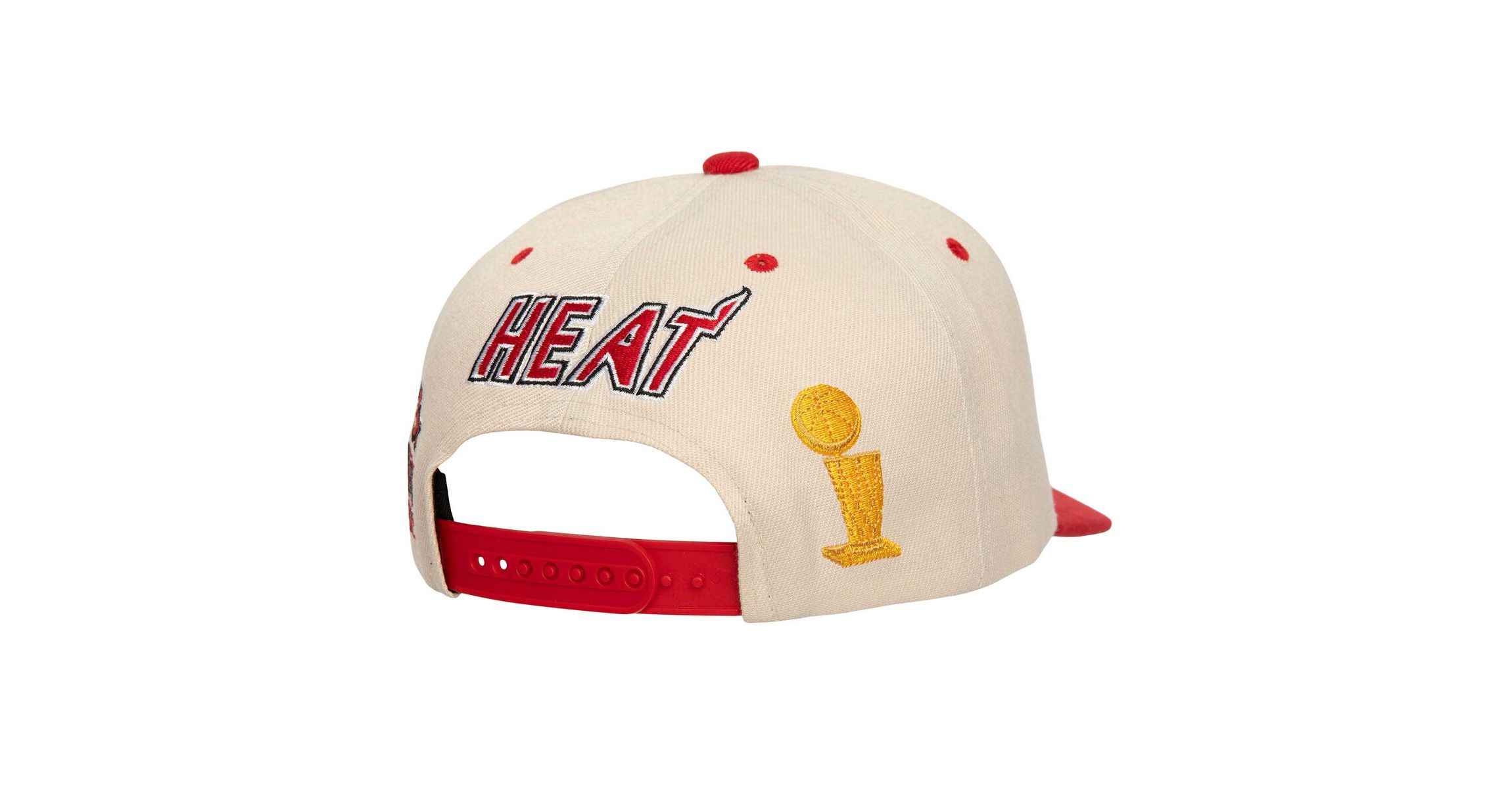 NBA Cream/Red Miami Heat 3x NBA s Soul Legacy Defined Snapback Hat