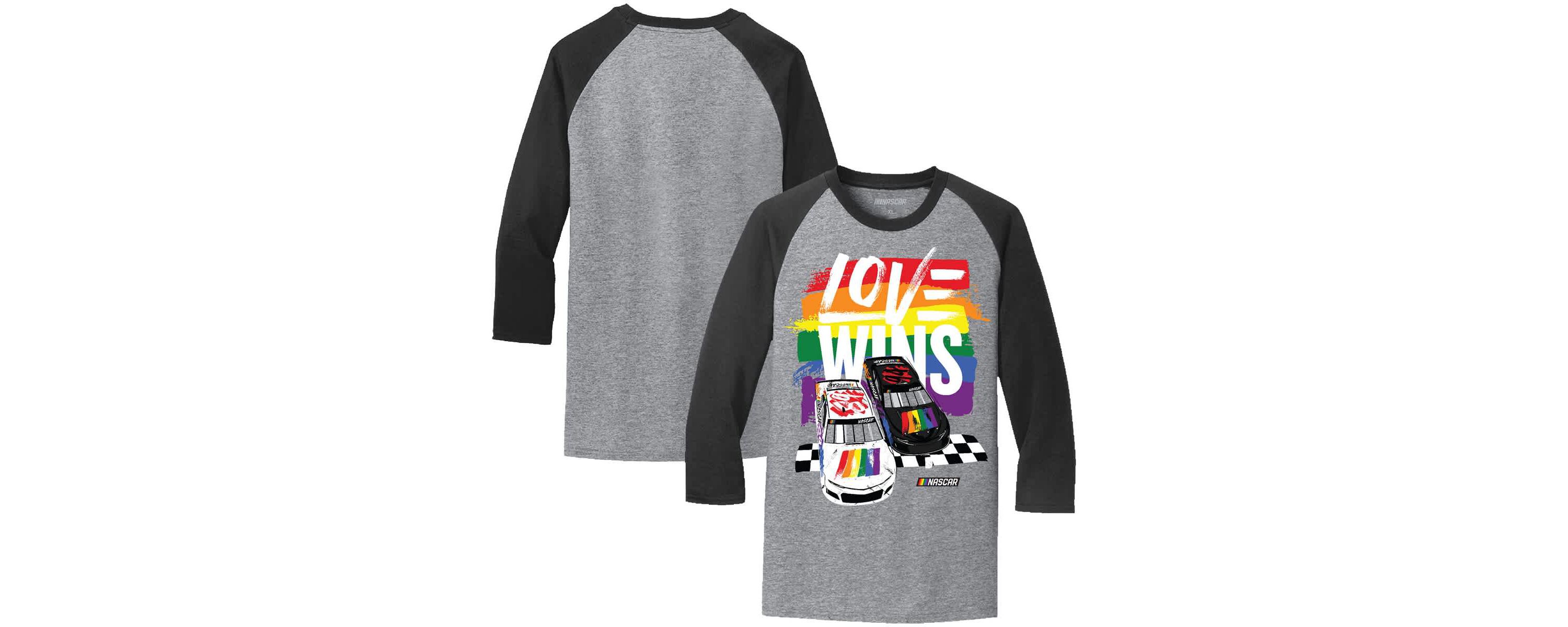 NASCAR Love Wins Pride Ringer T-Shirt