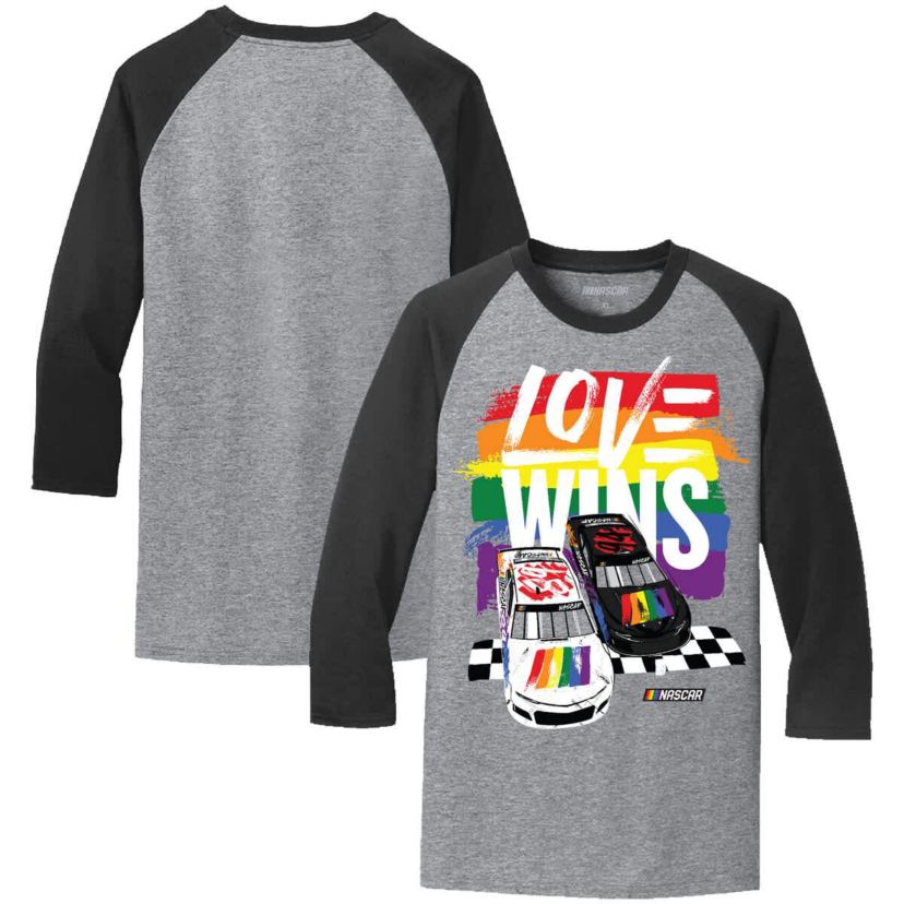 NASCAR Love Wins Pride Ringer T-Shirt