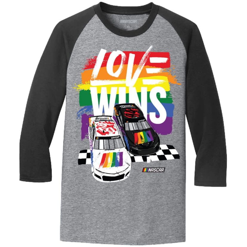 NASCAR Love Wins Pride Ringer T-Shirt