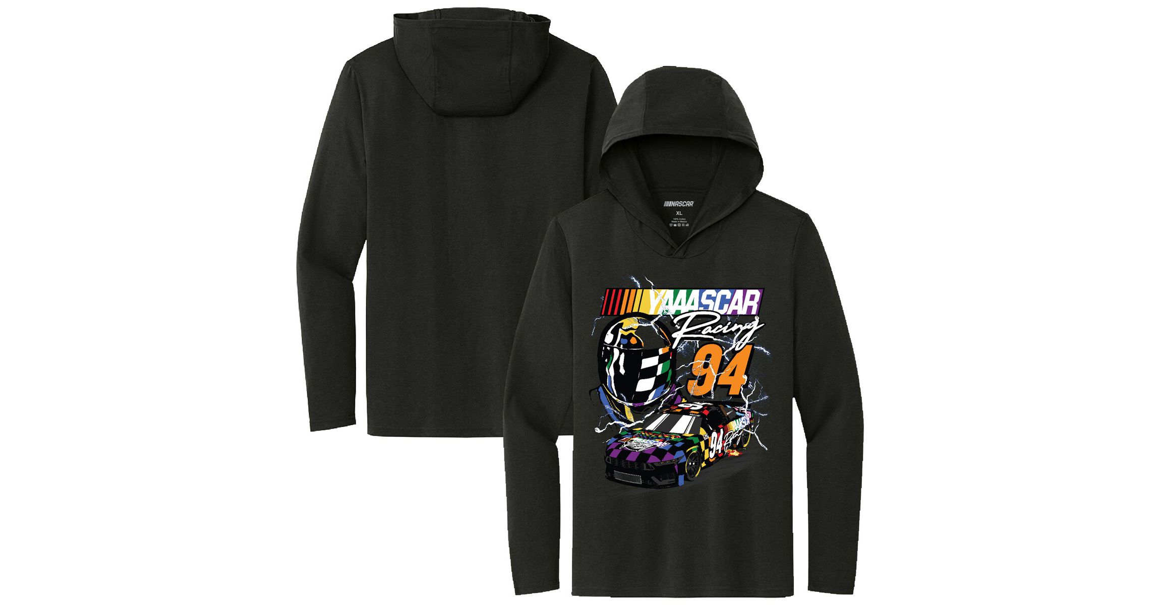 NASCAR YAAASCAR Pride Hooded Long Sleeve T-Shirt