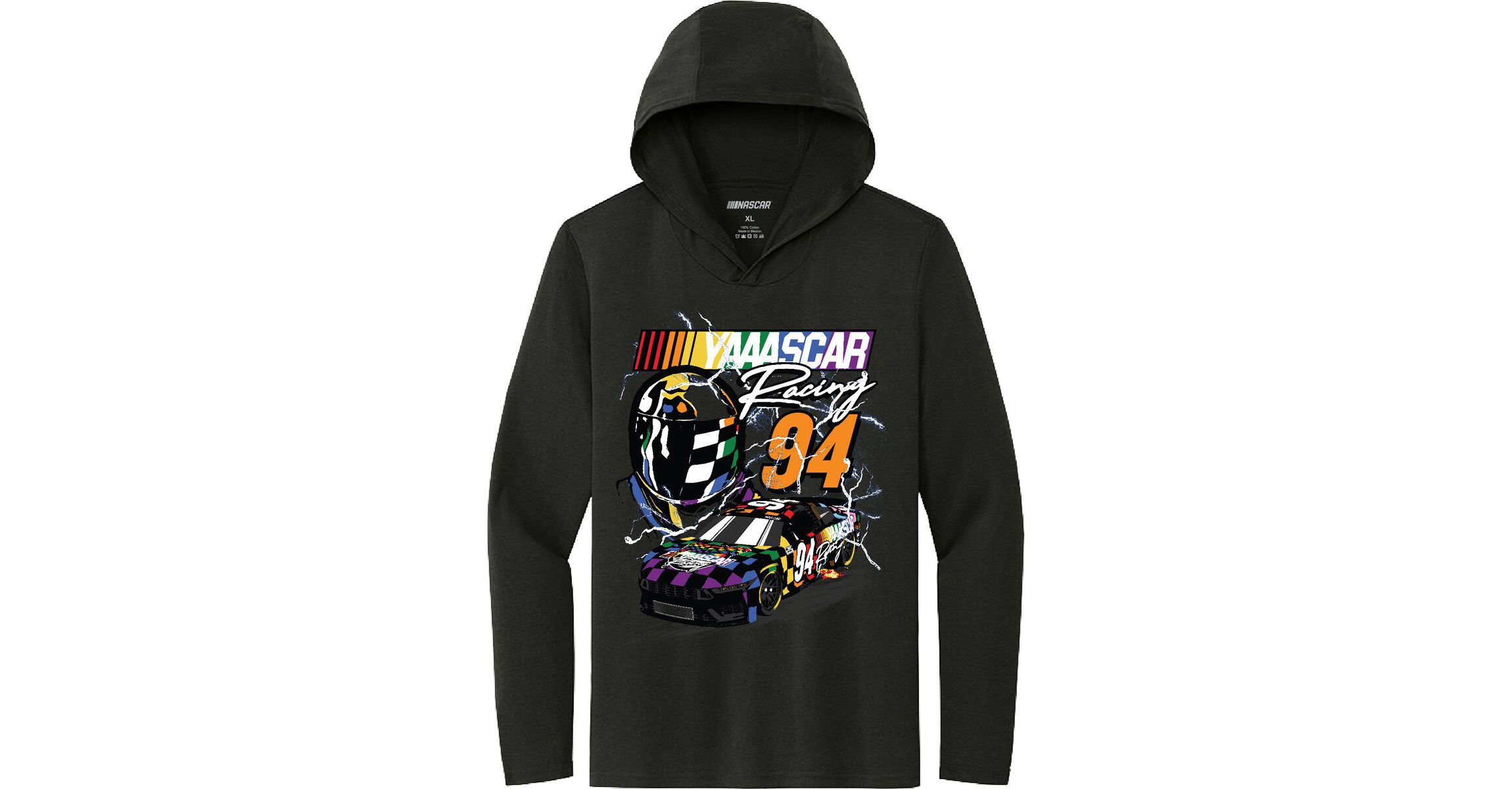 NASCAR YAAASCAR Pride Hooded Long Sleeve T-Shirt