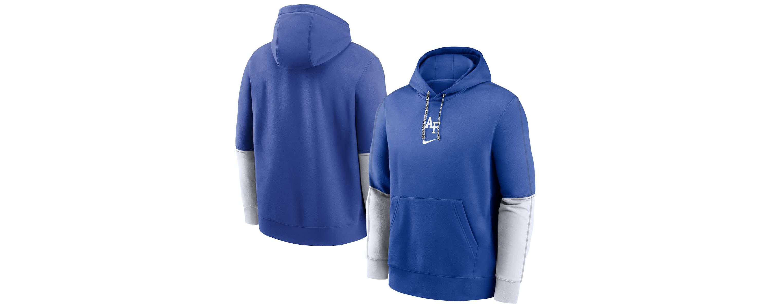 NCAA Nike Air Force Falcons 2024 Sideline Club Fleece Pullover Hoodie