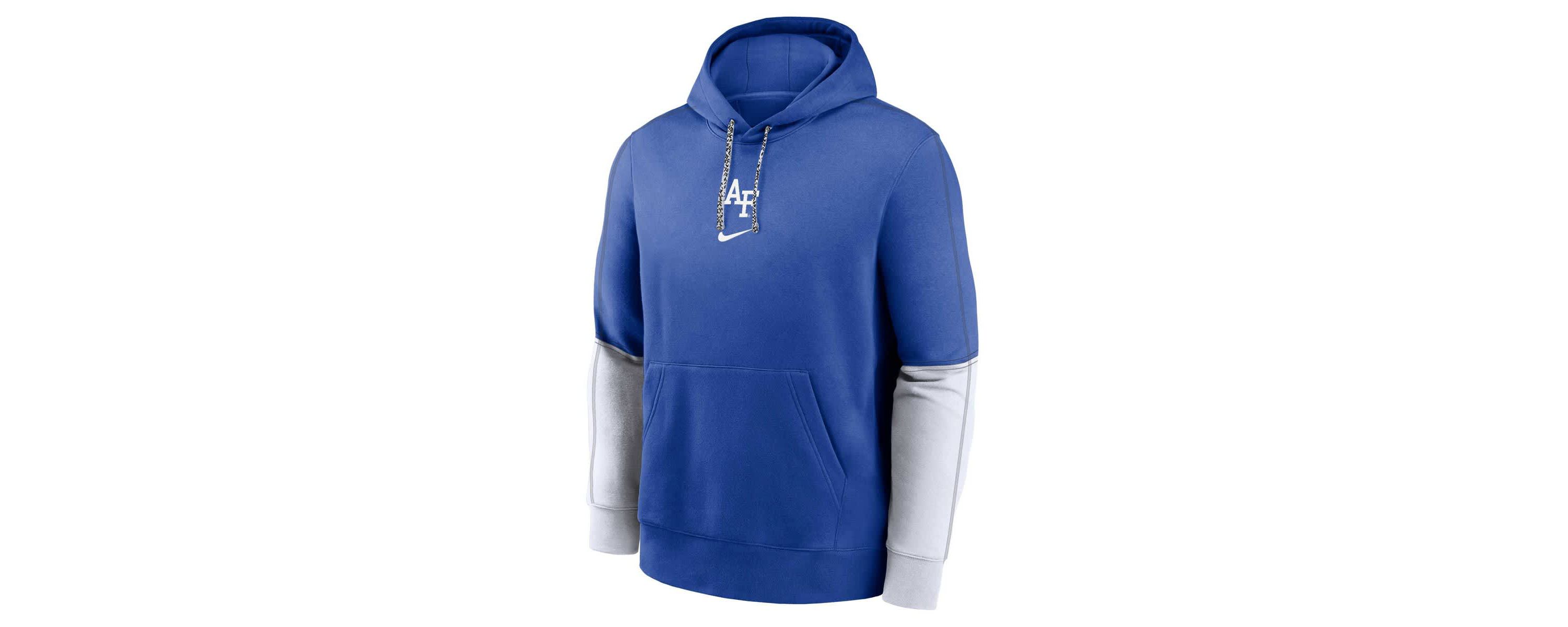 NCAA Nike Air Force Falcons 2024 Sideline Club Fleece Pullover Hoodie