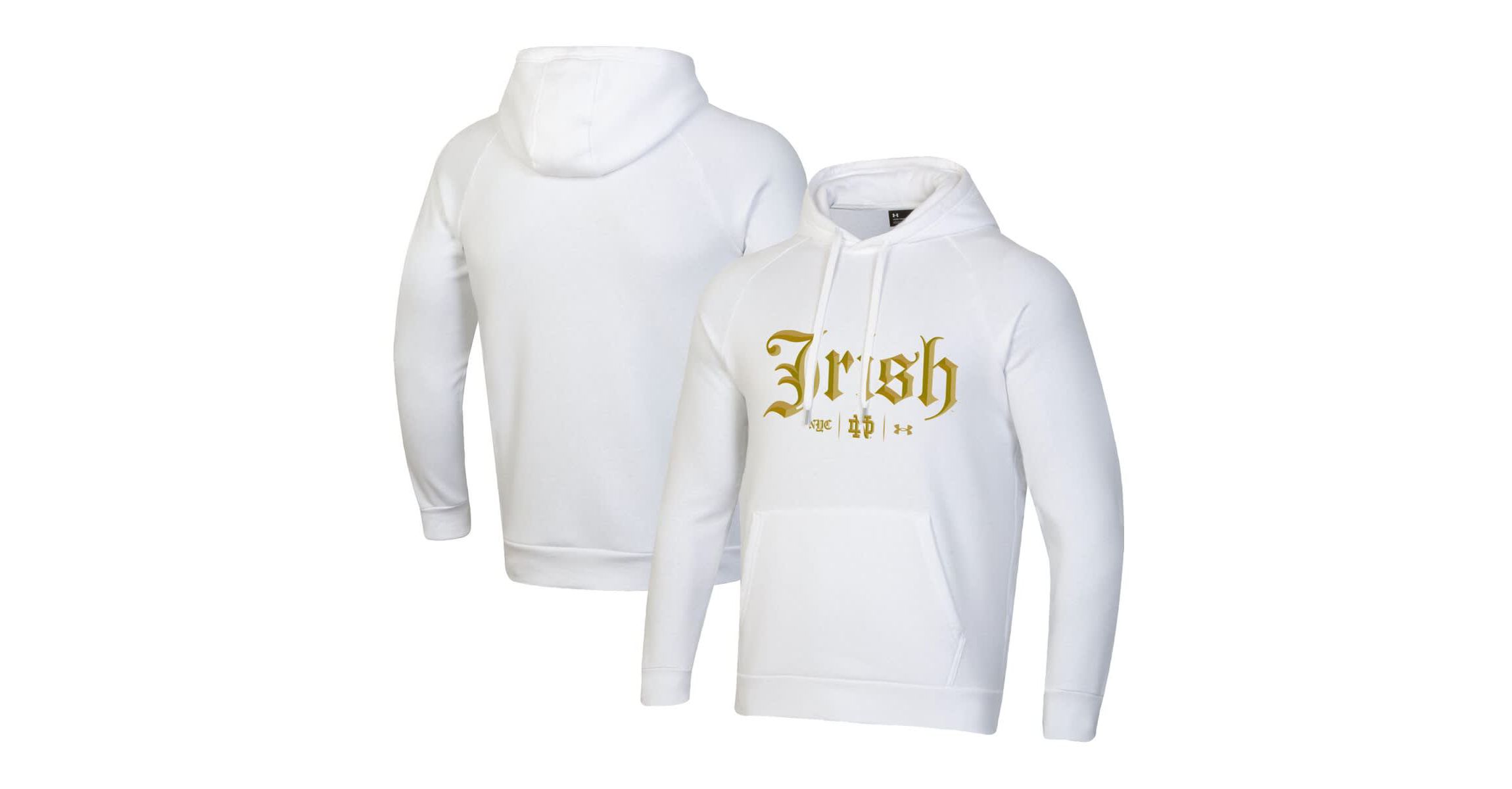 NCAA Under Armour Notre Dame Fighting Irish 2024 Shamrock Series Rival Fleece Pullover Hoodie