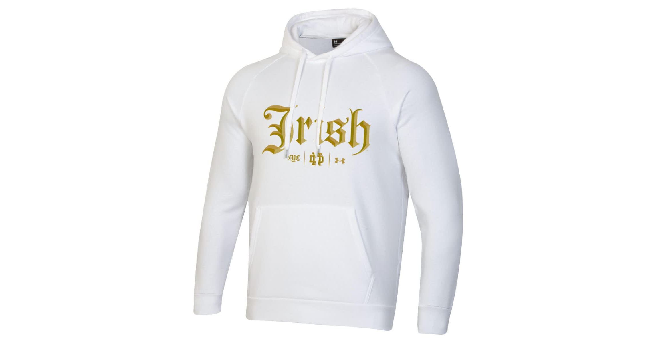 NCAA Under Armour Notre Dame Fighting Irish 2024 Shamrock Series Rival Fleece Pullover Hoodie