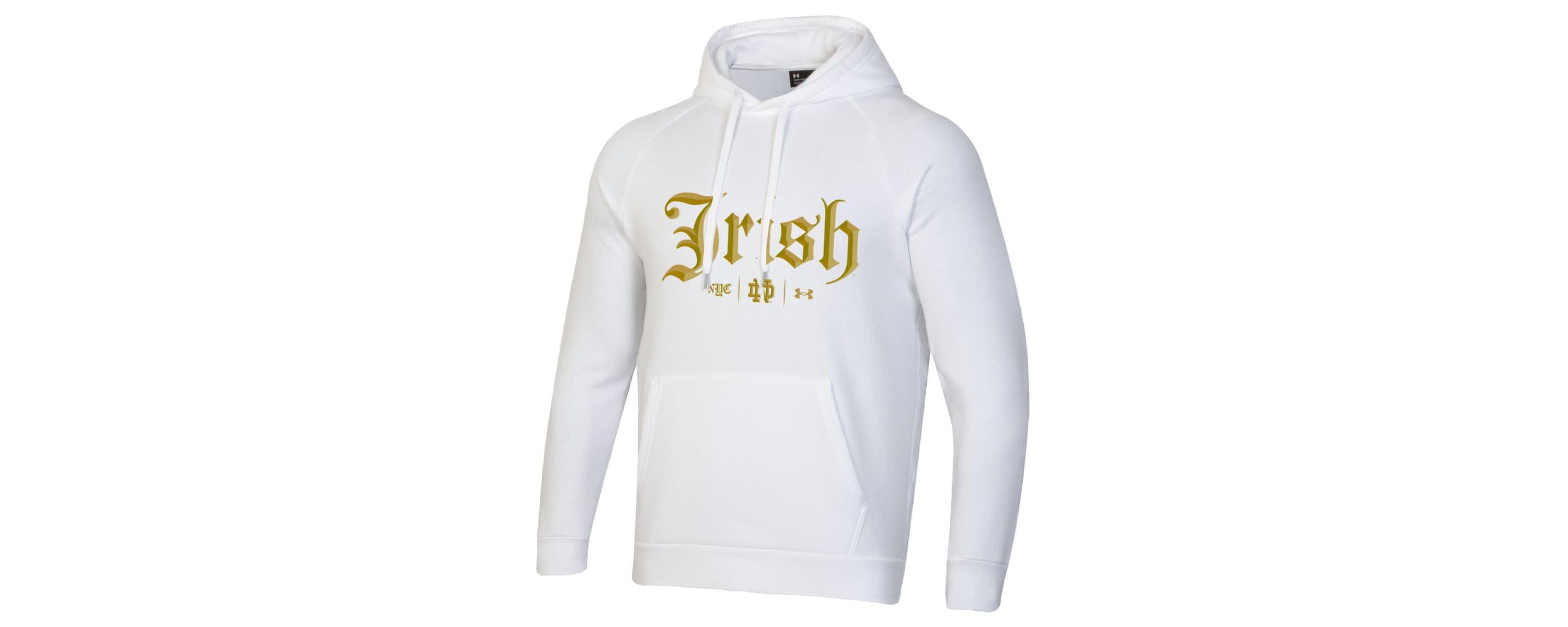 NCAA Under Armour Notre Dame Fighting Irish 2024 Shamrock Series Rival Fleece Pullover Hoodie