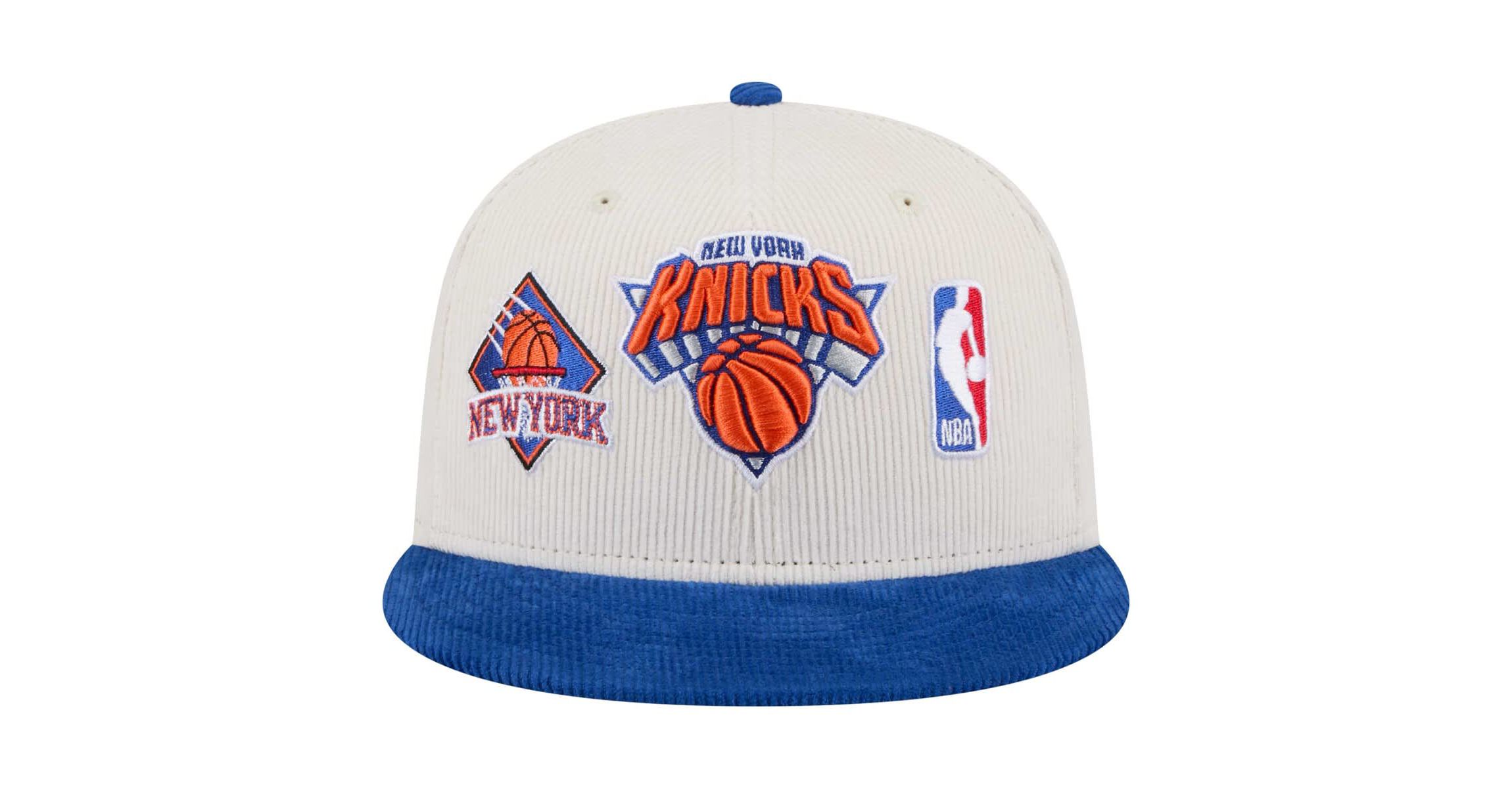 NBA New York Knicks Corduroy Two-Tone 9FIFTY Snapback Hat