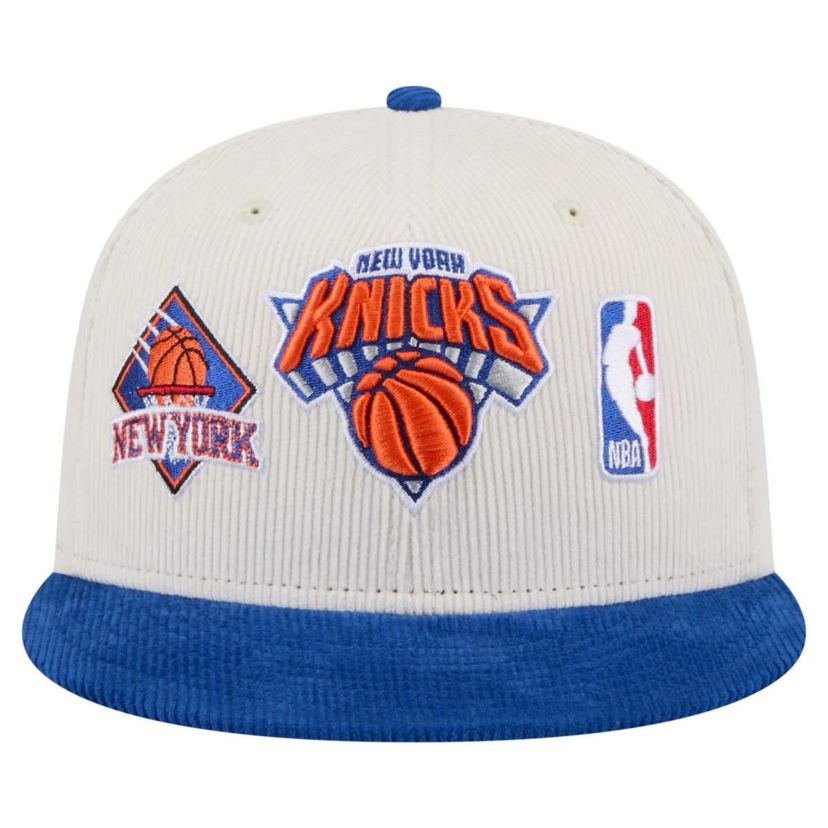 NBA New York Knicks Corduroy Two-Tone 9FIFTY Snapback Hat