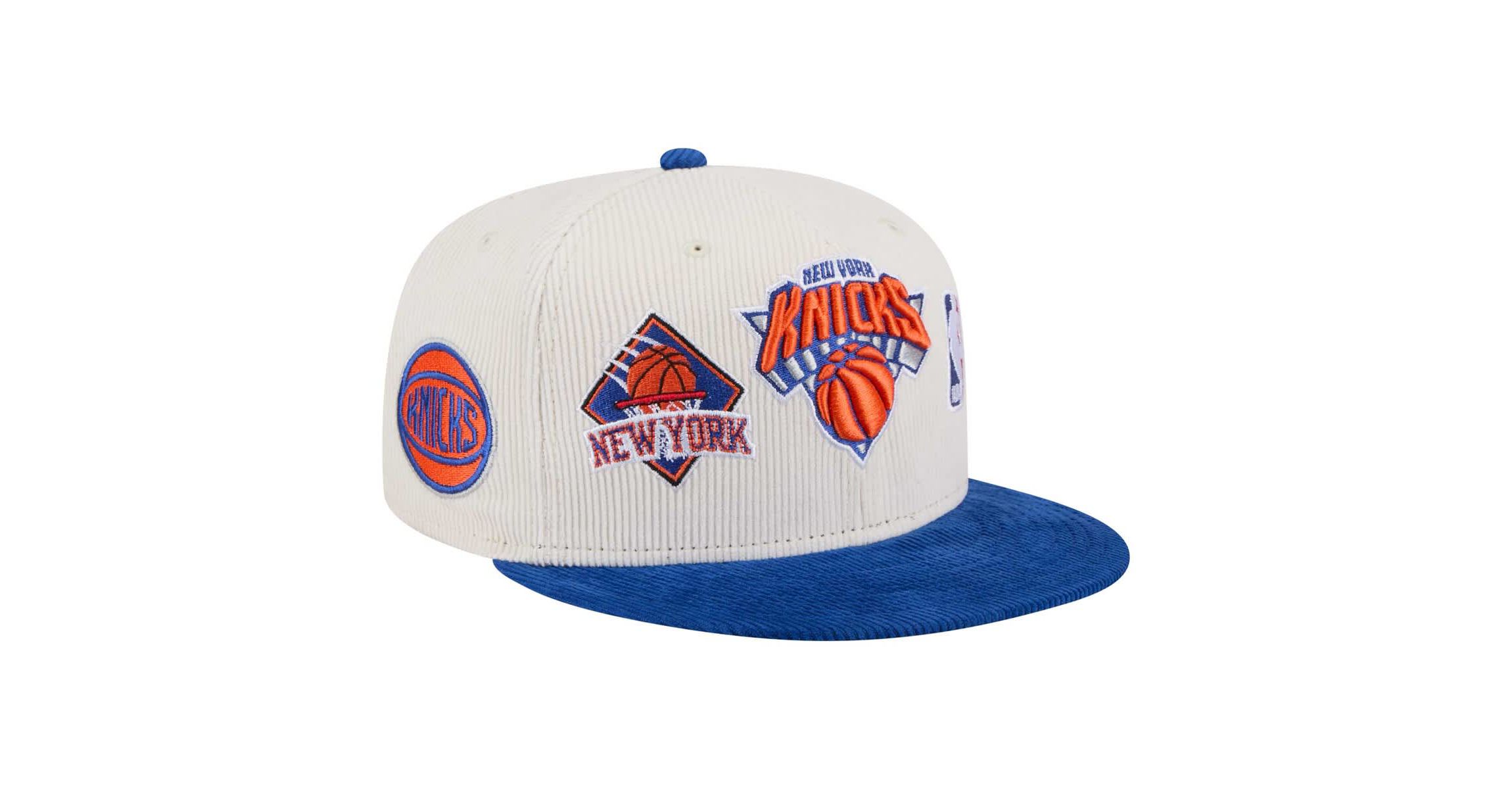 NBA New York Knicks Corduroy Two-Tone 9FIFTY Snapback Hat