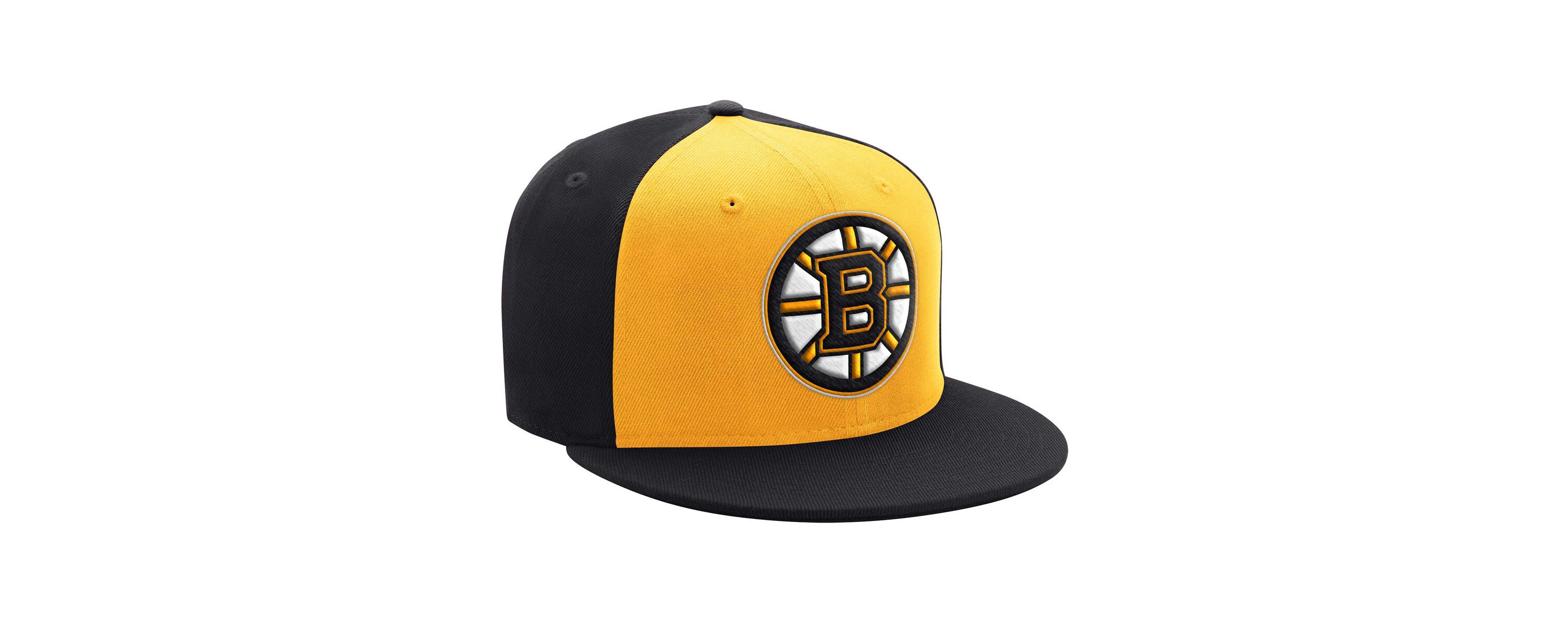 NHL Black/Gold Primary Logo Two-Tone Adjustable Hat