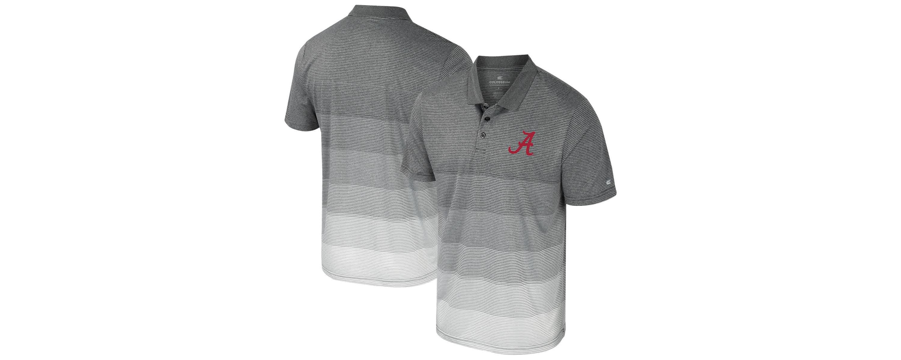 Alabama Crimson Tide NCAA Alabama Tide Striped Mesh Polo