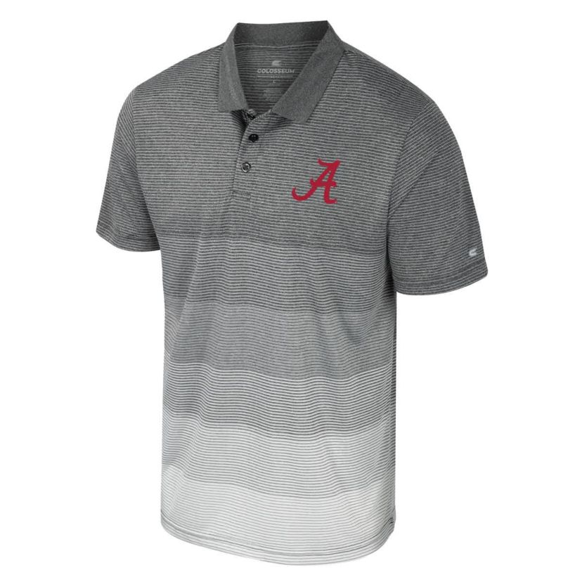 Alabama Crimson Tide NCAA Alabama Tide Striped Mesh Polo
