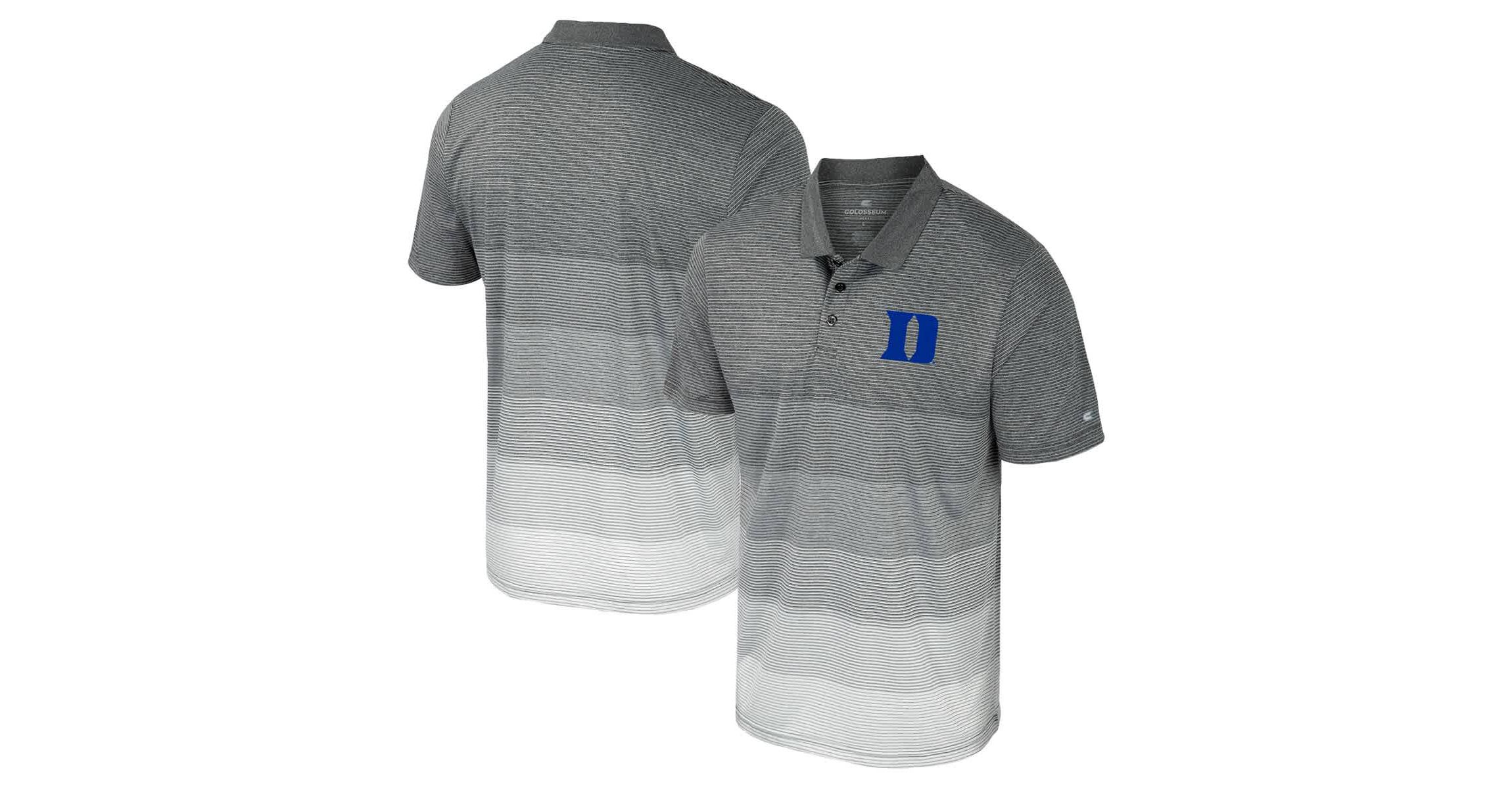 Duke Blue Devils NCAA Duke Devils Striped Mesh Polo
