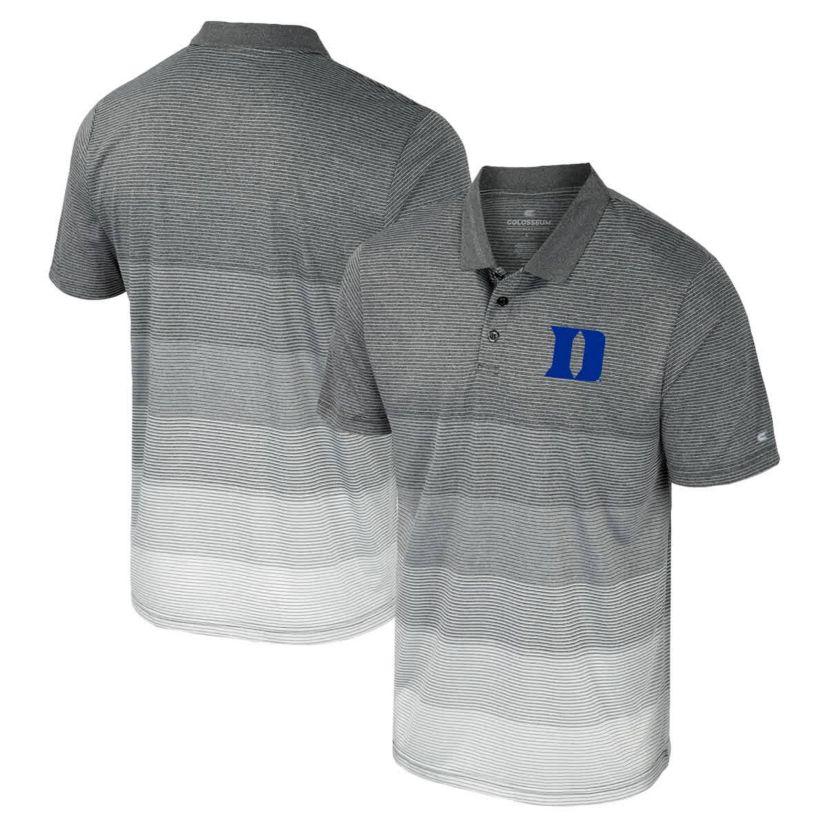Duke Blue Devils NCAA Duke Devils Striped Mesh Polo
