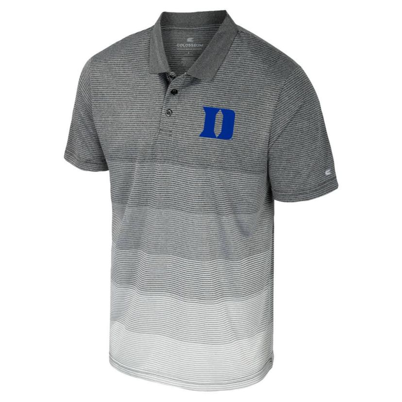 Duke Blue Devils NCAA Duke Devils Striped Mesh Polo