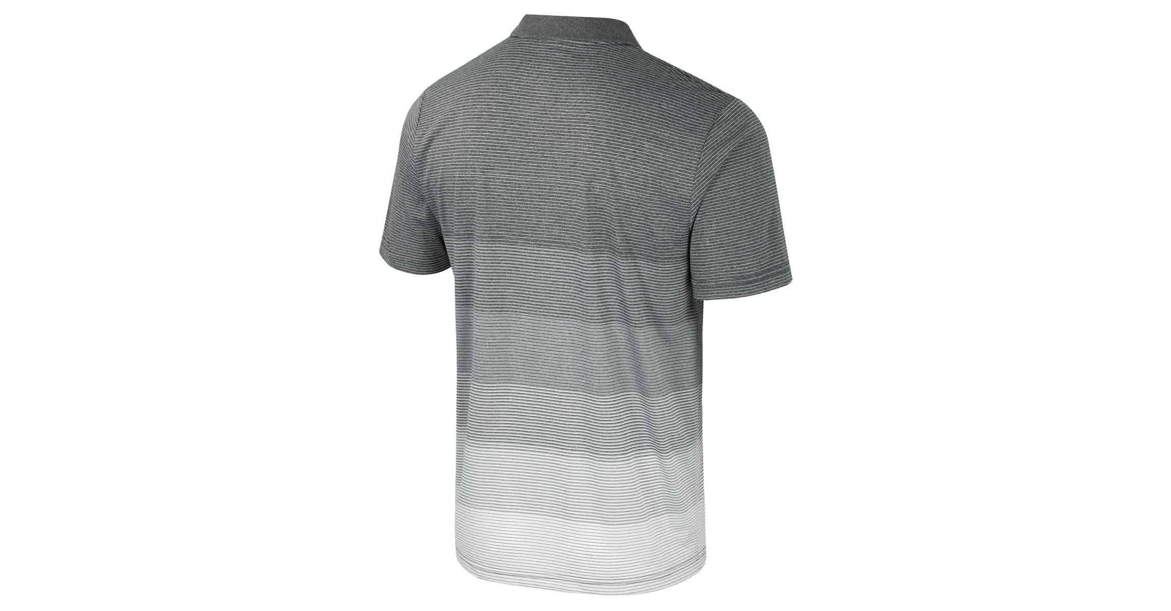 NCAA Michigan Wolverines Striped Mesh Polo