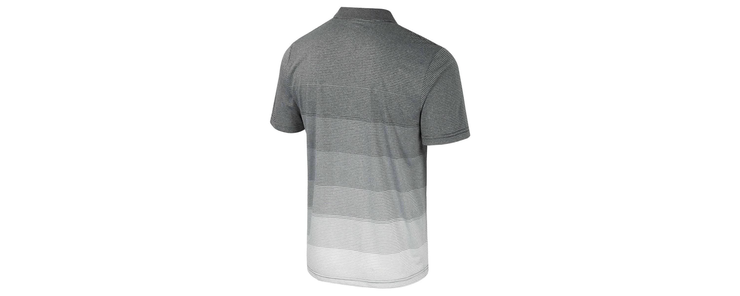 NCAA Michigan Wolverines Striped Mesh Polo