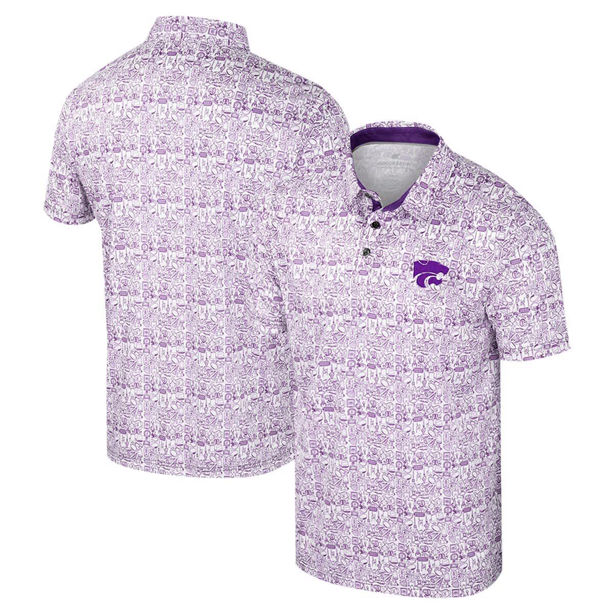 NCAA Kansas State Wildcats Its Time! Allover Print Polo