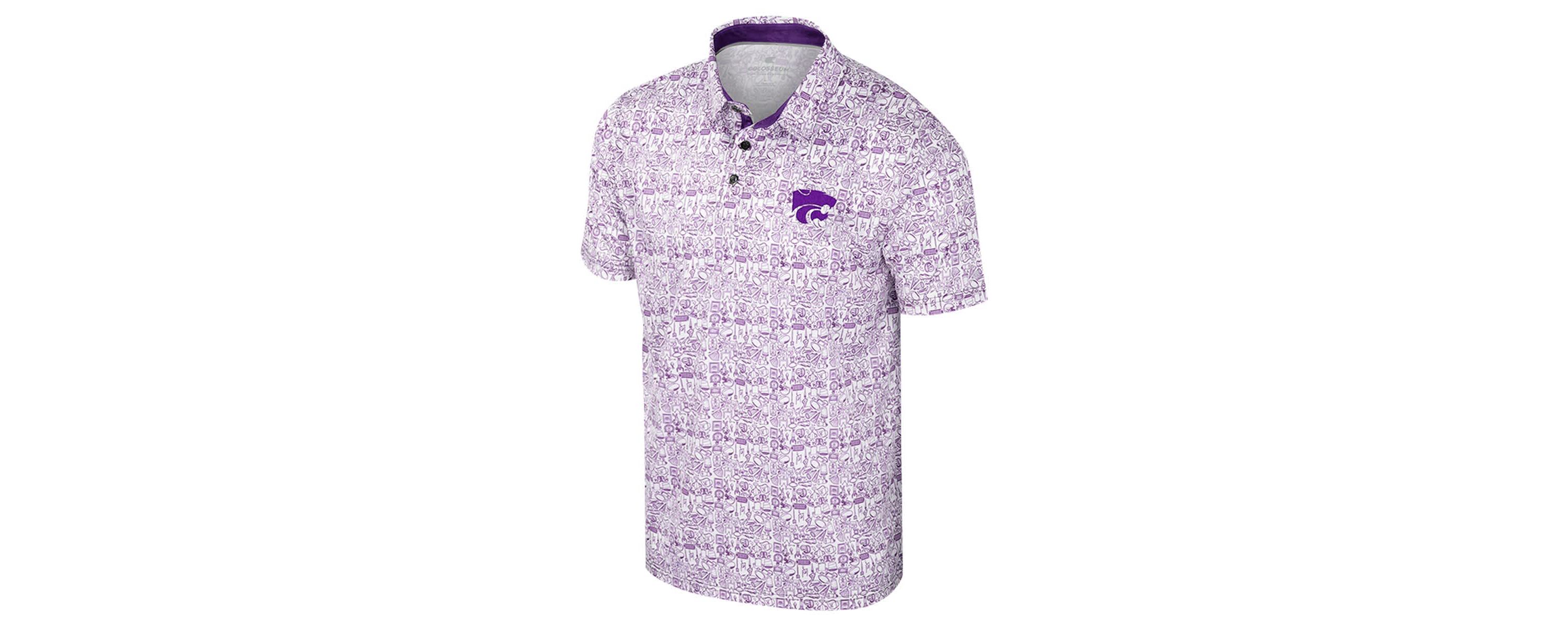 NCAA Kansas State Wildcats Its Time! Allover Print Polo