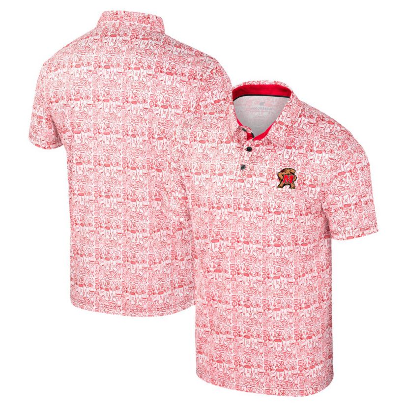 NCAA Maryland Terrapins Its Time! Allover Print Polo