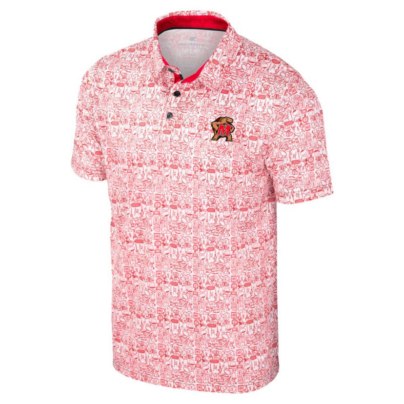NCAA Maryland Terrapins Its Time! Allover Print Polo