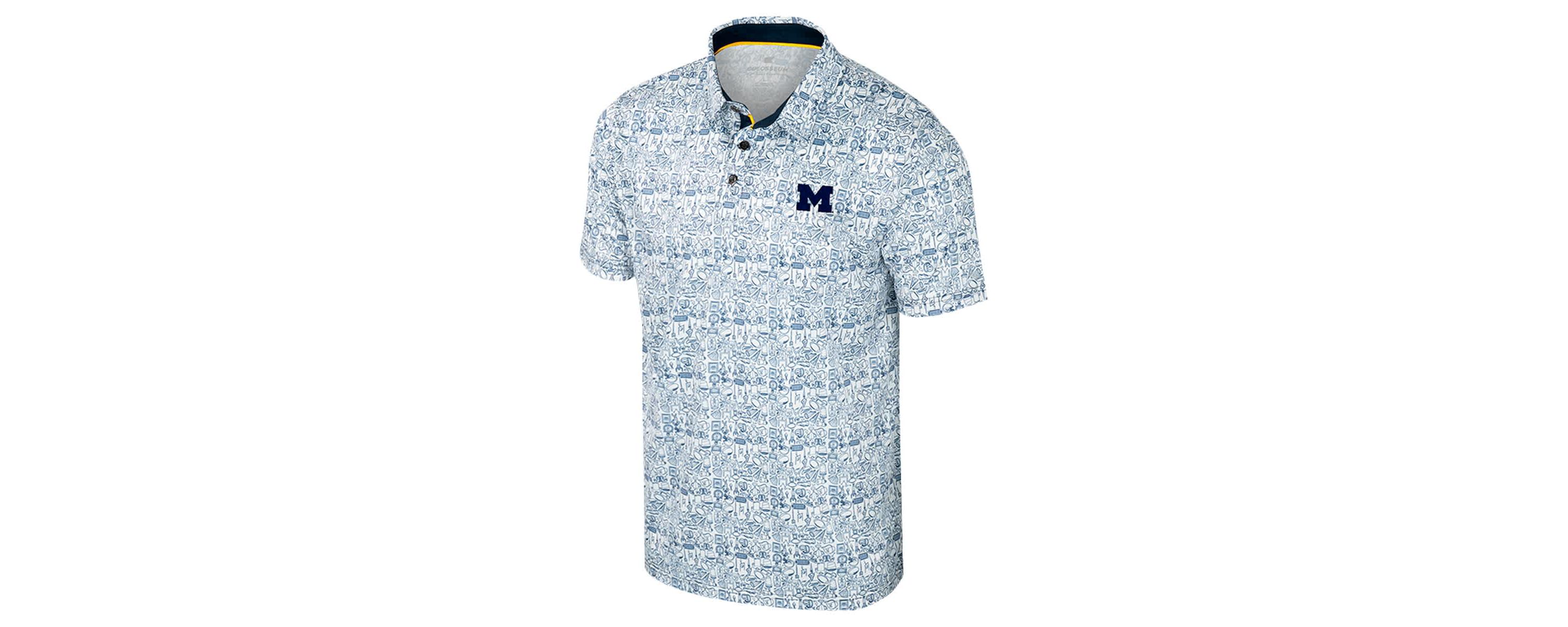 NCAA Michigan Wolverines Its Time! Allover Print Polo