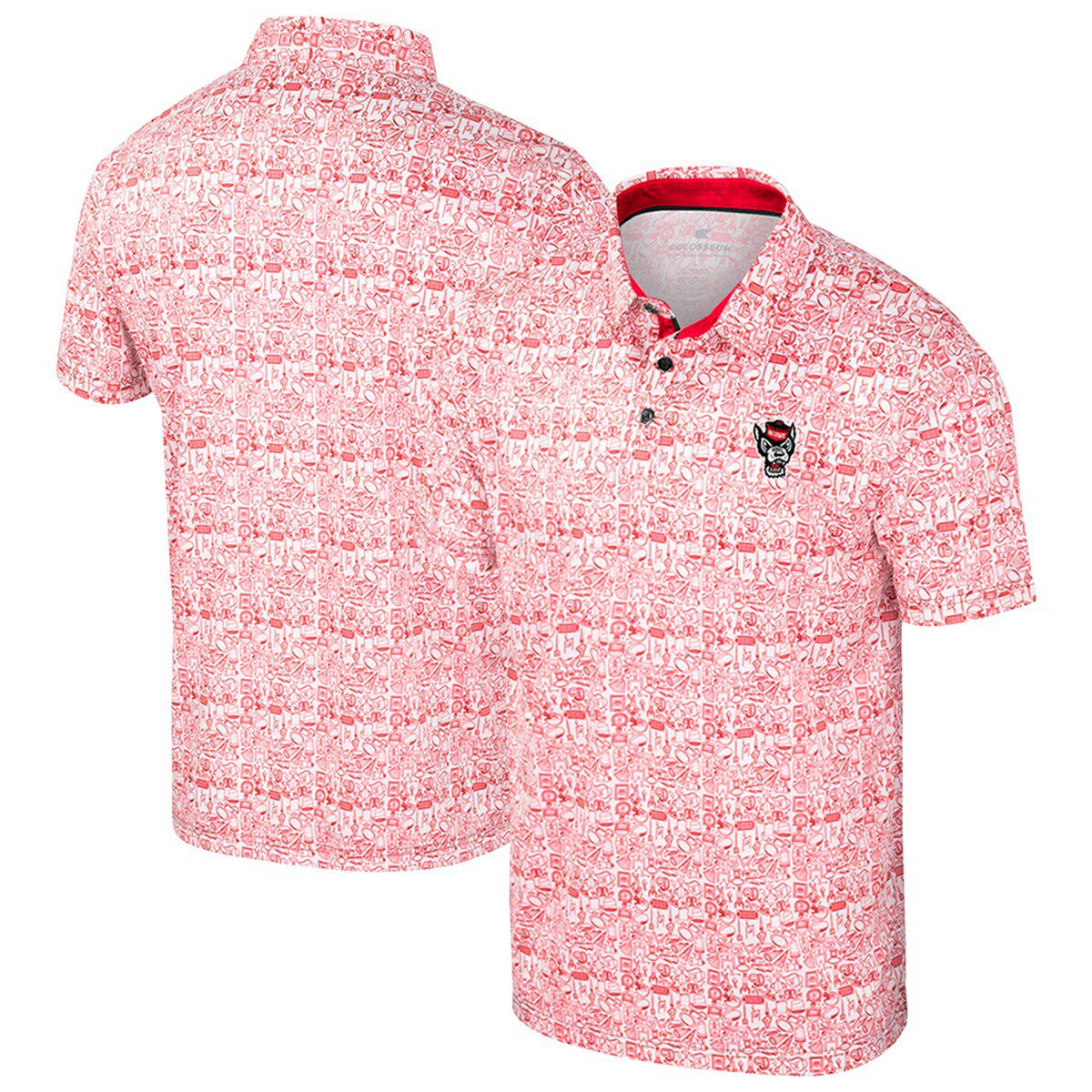 NCAA NC State Wolfpack Its Time! Allover Print Polo