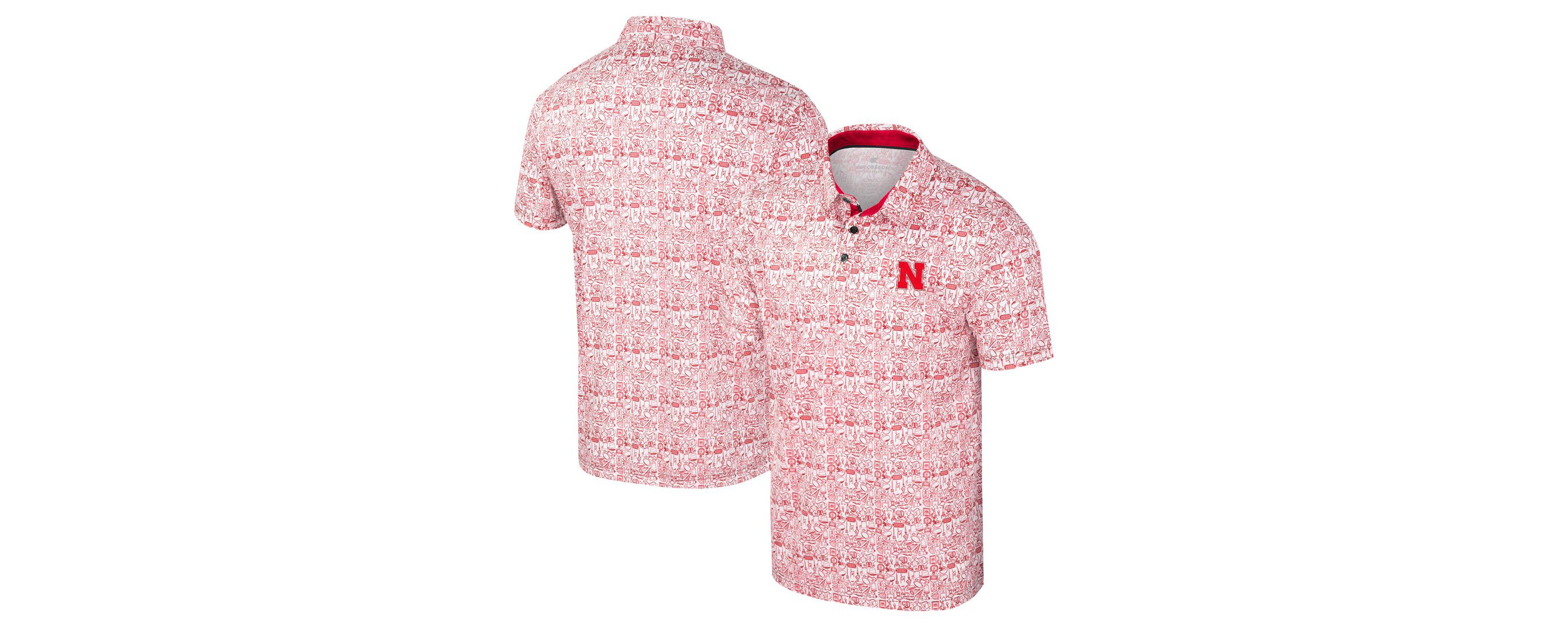 NCAA Nebraska Huskers Its Time! Allover Print Polo