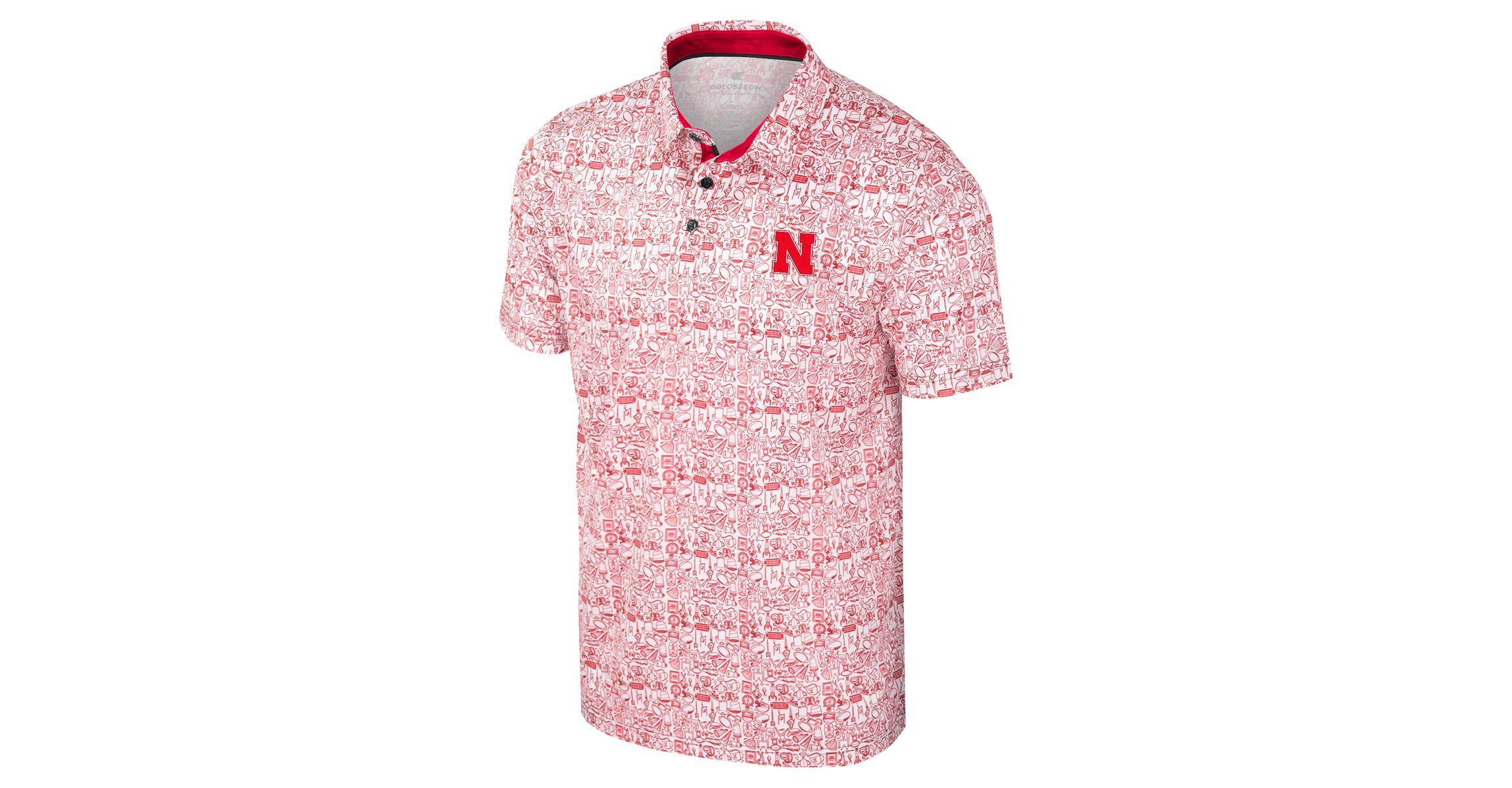 NCAA Nebraska Huskers Its Time! Allover Print Polo