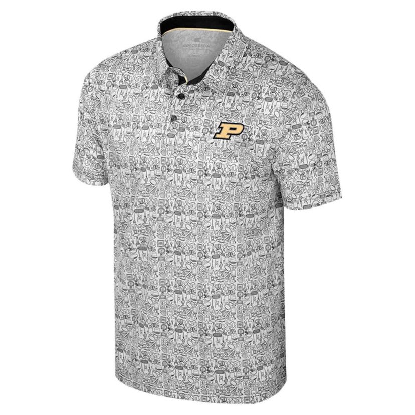 NCAA Purdue Boilermakers Its Time! Allover Print Polo