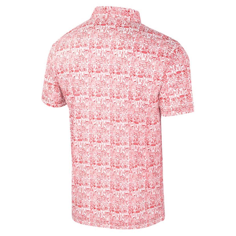 Rutgers Scarlet Knights NCAA Rutgers Knights Its Time! Allover Print Polo