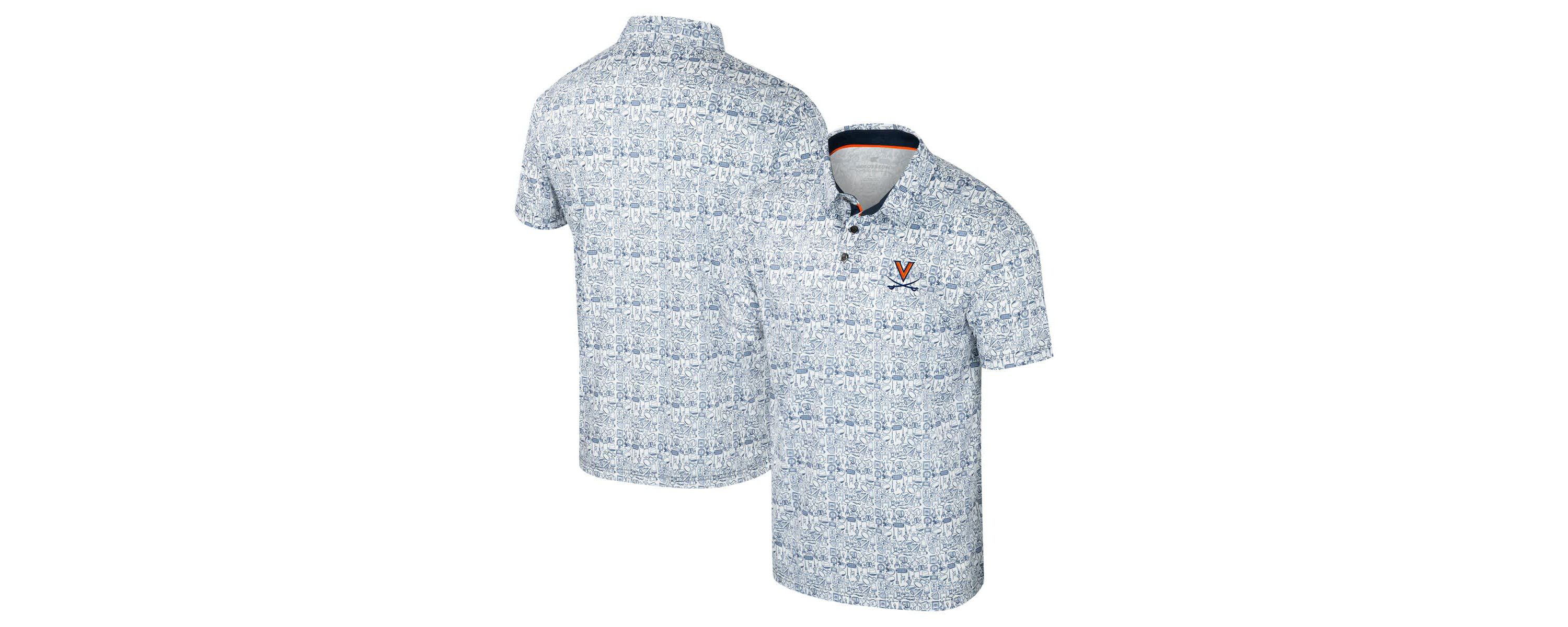 NCAA Virginia Cavaliers Its Time! Allover Print Polo